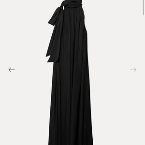 NWT Something Navy Tie Neck Maxi Dress